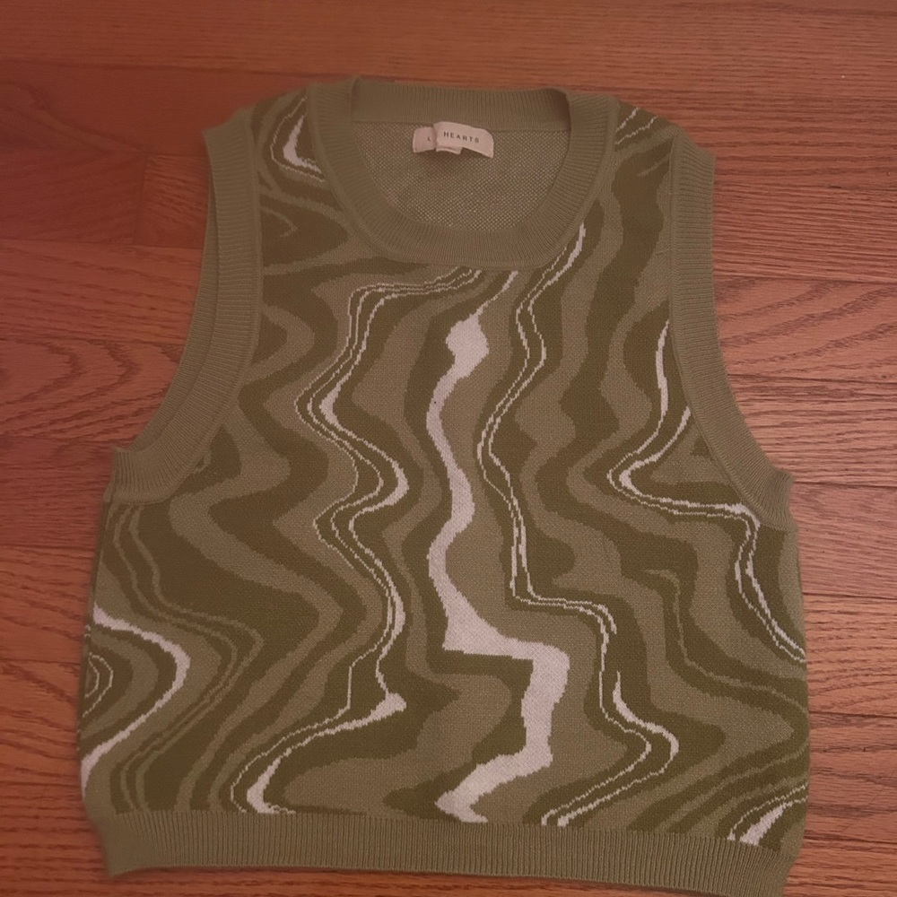 Pacsun green sweater vest